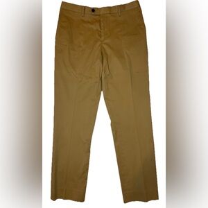 Spier Mackay Contemporary Tan Brown Cotton Khaki Chino Slim Trousers Pants 34 30